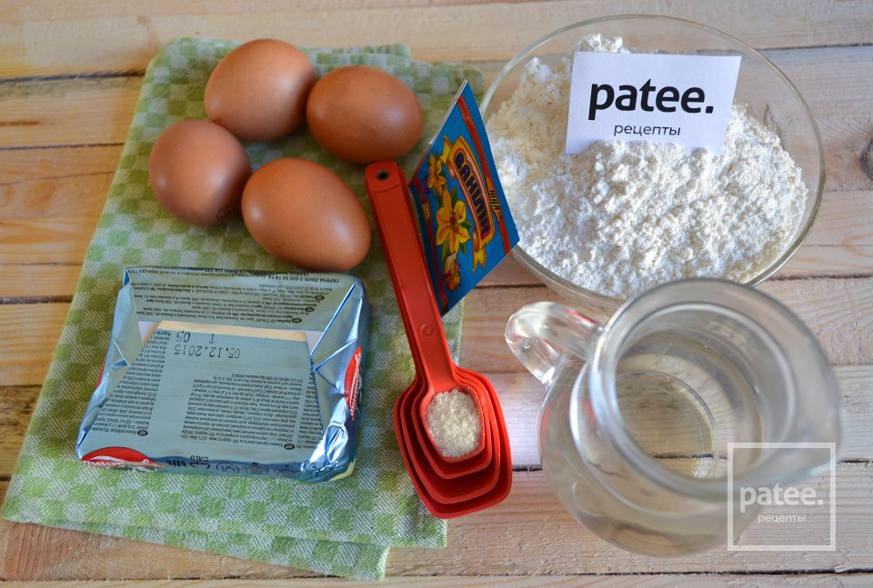 Заварные кольца с нежным творожным кремом - Шаг 1