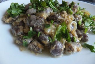 Сердечки в сливочном соусе