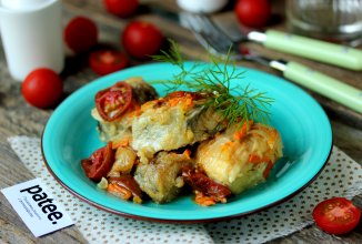 Хек с овощами