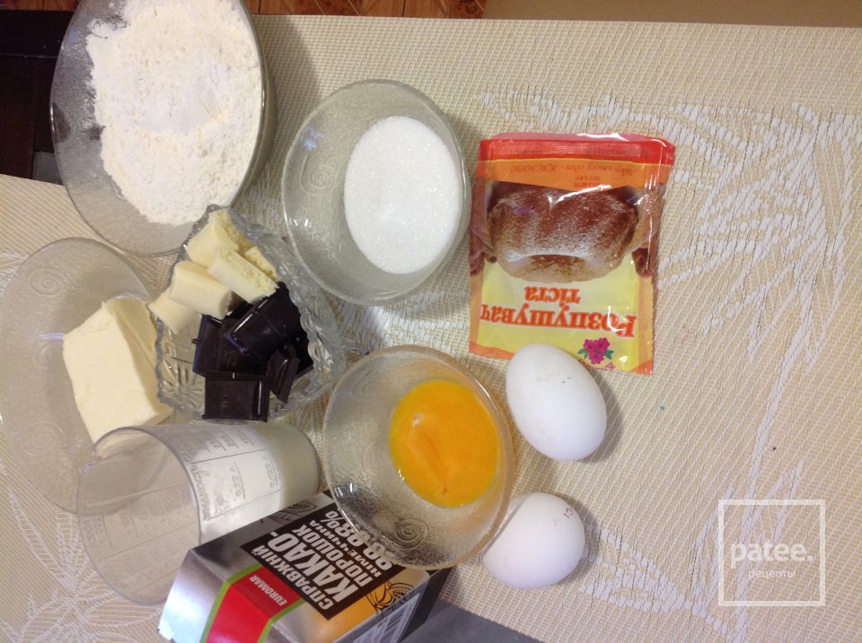 Шоколадные капкейки - Шаг 1