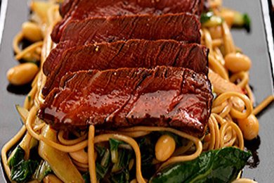 Говядина с лапшой с соусом Терияки - приготовление