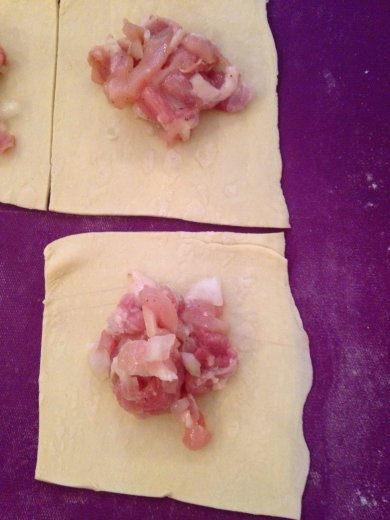 Самса с куряшкой "инь/янь " - Шаг 2