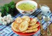 Оладьи с сыром и укропом