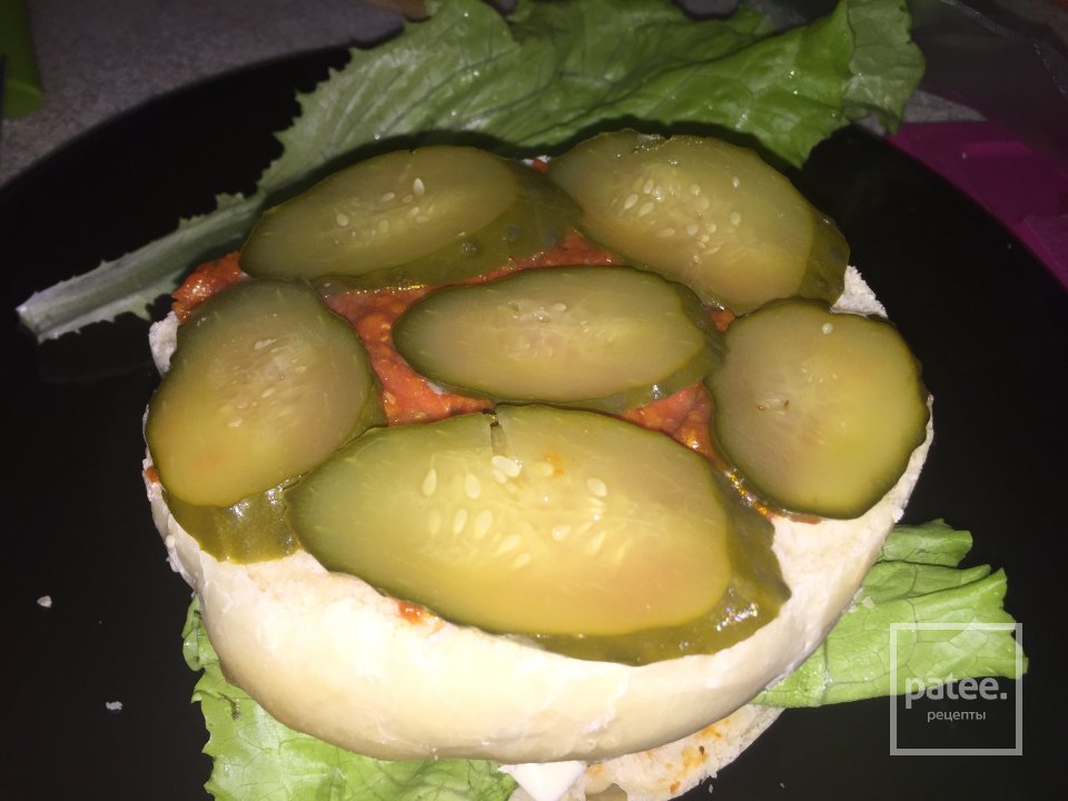 Домашний бургер или бутерброд-порвирот американская версия😜 - Шаг 12