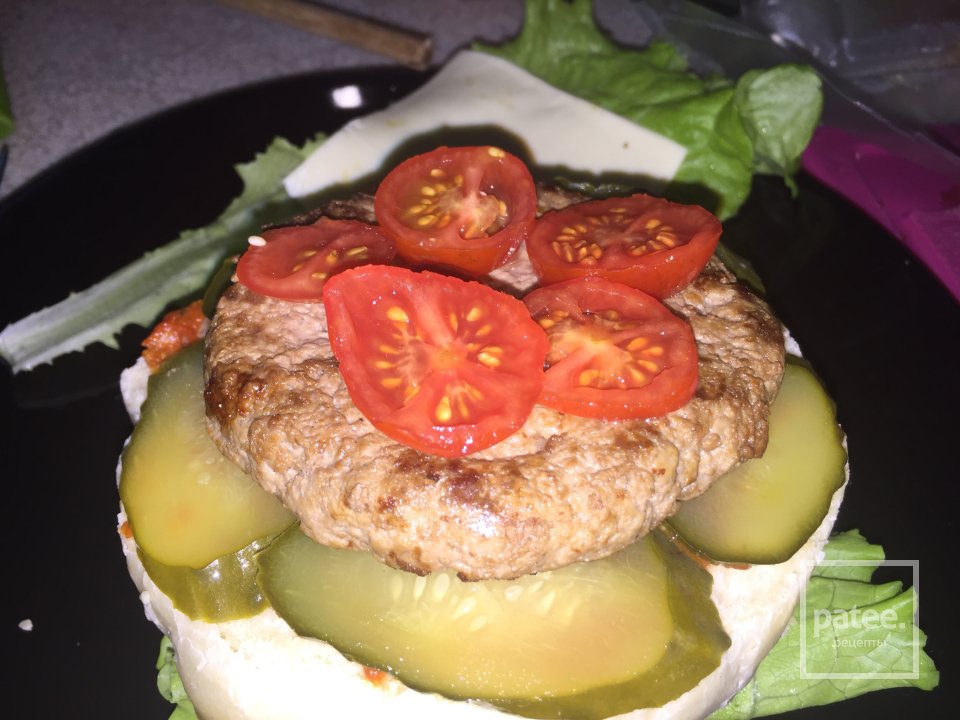 Домашний бургер или бутерброд-порвирот американская версия😜 - Шаг 13