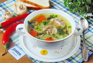 Овощной суп с говядиной