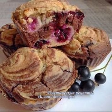 Полезный мраморный кекс с вишней - Шаг 1