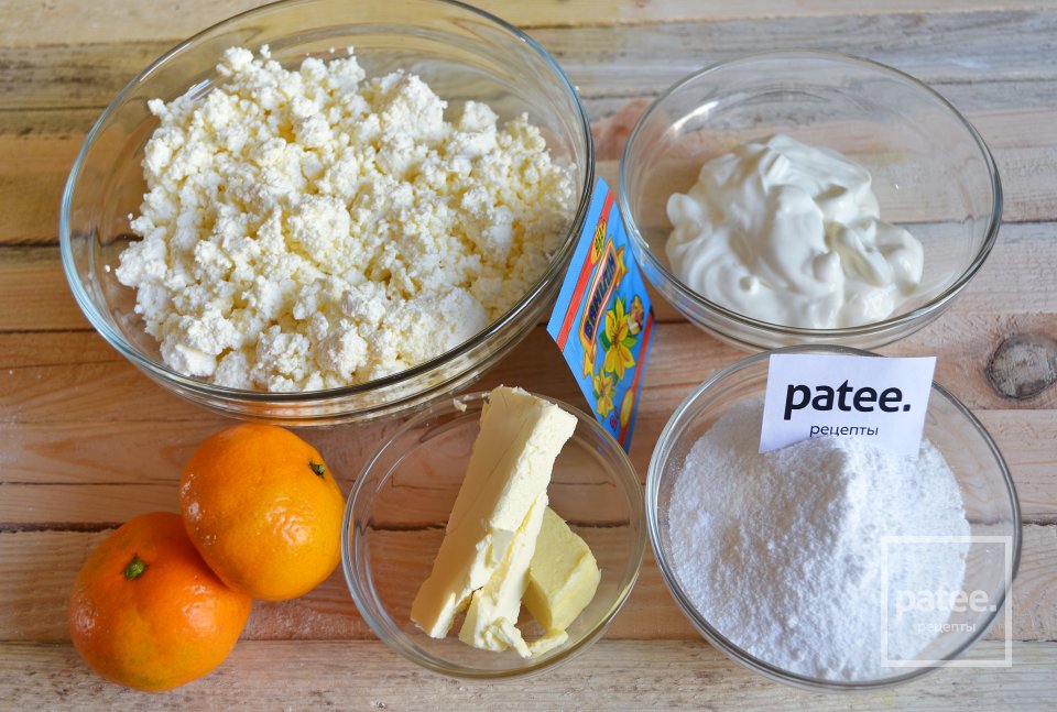 Шоколадный торт с нежным творожным кремом и мандаринами - Шаг 2