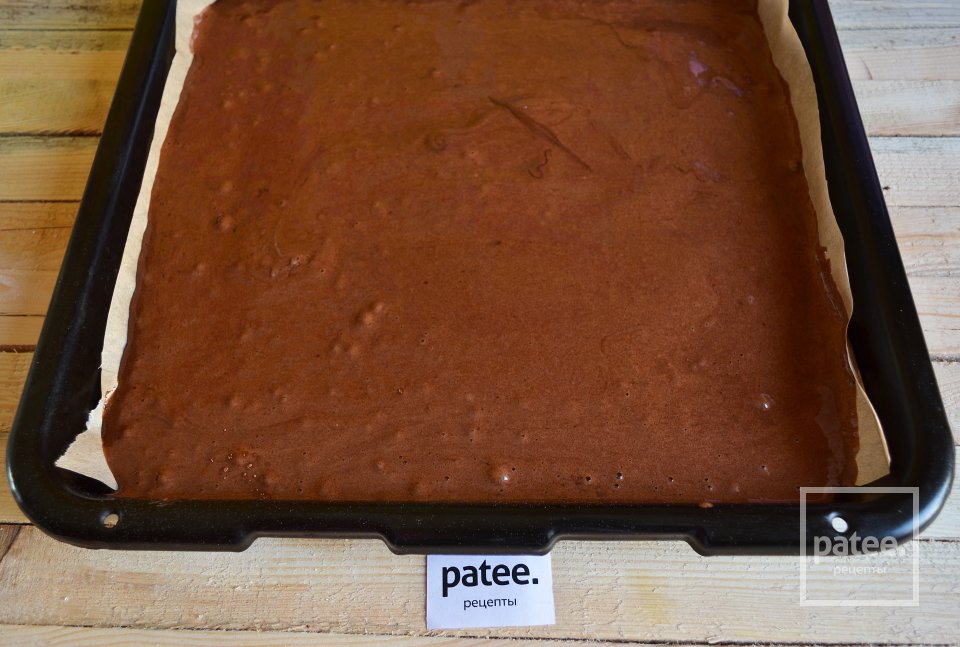 Шоколадный торт с нежным творожным кремом и мандаринами - Шаг 9