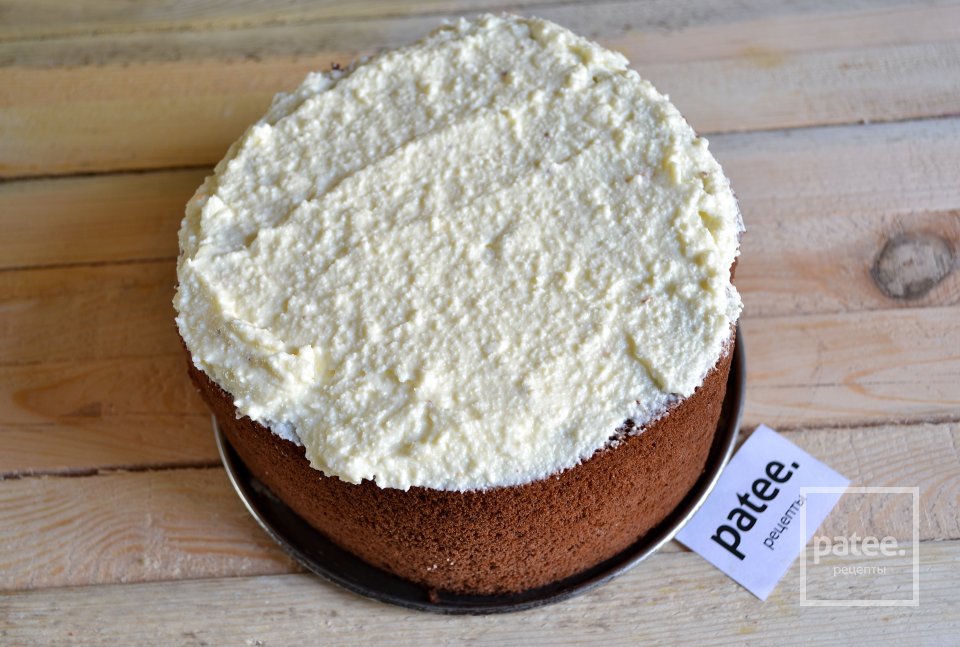 Шоколадный торт с нежным творожным кремом и мандаринами - Шаг 19