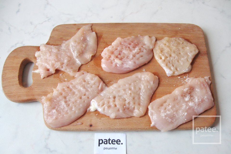 Куриная грудка с грибами и сыром - Шаг 4