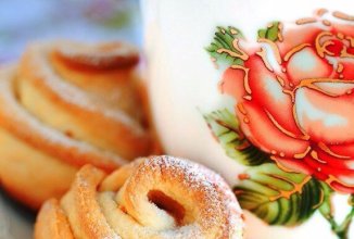 Творожные цветочки