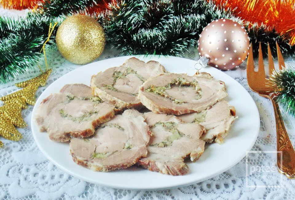 Рулет из свинины с грибами - Шаг 16