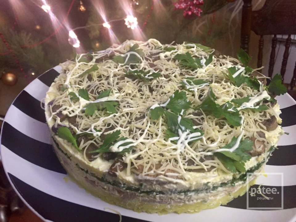 Салат Лесная полянка - Шаг 13