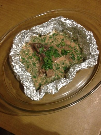 Говядина в соусе с зеленью - Шаг 1