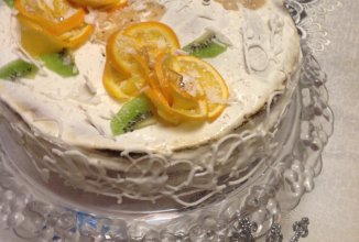 Бисквит ,,Розы на снегу"