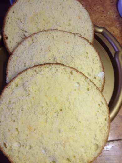 Бисквит ,,Розы на снегу" - Шаг 8