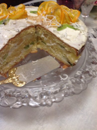 Бисквит ,,Розы на снегу" - Шаг 10