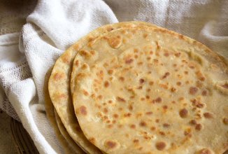 Паратха с домашним сыром "Филадельфия"