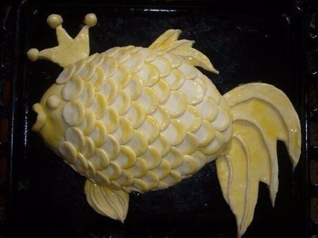 Пирог "золотая рыбка"