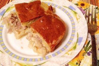 Быстрый мясной пирог