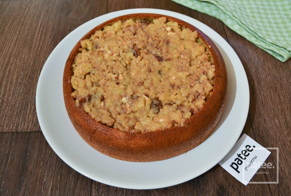 Быстрый карамельный торт с орехами - Шаг 17