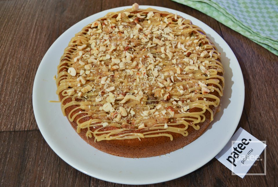 Быстрый карамельный торт с орехами - Шаг 18