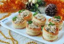 Волованы с курицей и грибами