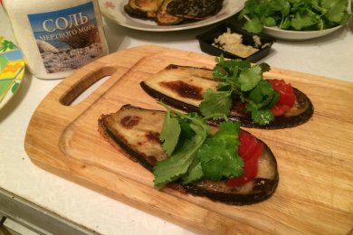 Рулетики из баклажанов - приготовление