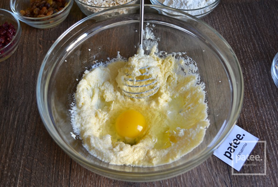 Хрустящее овсяное печенье с клюквой - Шаг 5