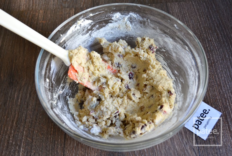 Хрустящее овсяное печенье с клюквой - Шаг 11