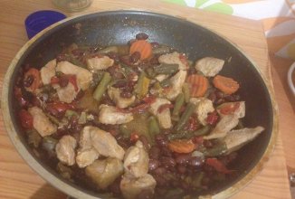 Мясо с овощами