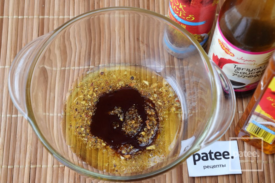 Китайский шашлык из говядины с салатом из лапши - Шаг 2