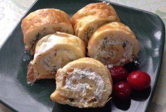 Бризоль с творогом и зеленью