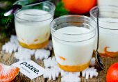 Панна котта с мандаринами