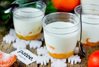 Панна котта с мандаринами