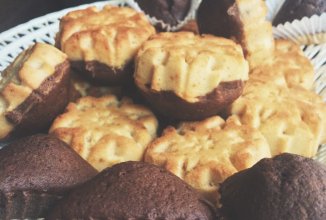 Шоколадно-цитрусовые маффины