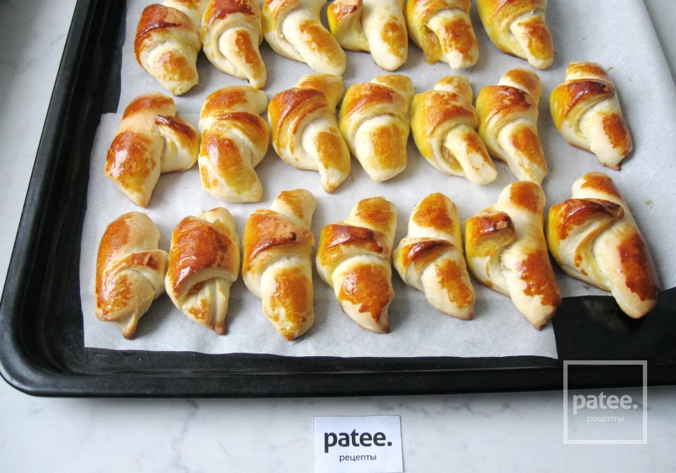 Рогалики с яблочным джемом - Шаг 11