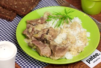 Мясо в сливочном соусе в мультиварке