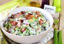 Салат из зеленого горошка с беконом и сыром