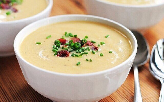 Суп из плавневого сыра