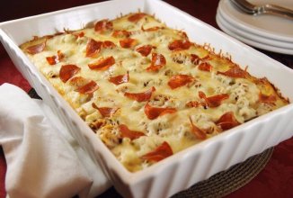 Пицца спагети