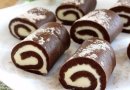 Шоколадные пироженные рулетики