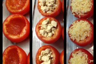 Помидоры фаршированные курицей