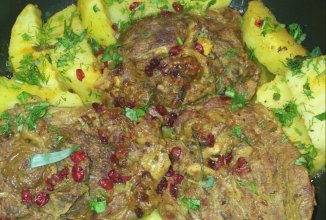 Баранина с барбарисом и картофелем