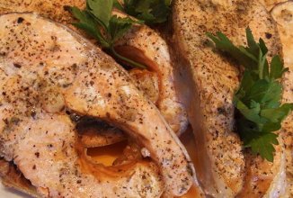 Пятная форель на пару