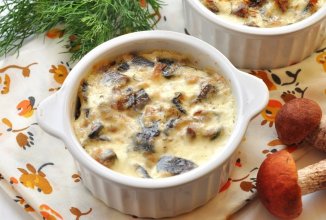 Грибы в йогурте