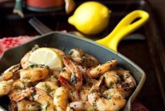 Креветки с чесноком!!!