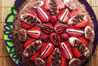 Блинный банановый торт