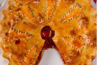 Пирог с красной капустой и яблоком